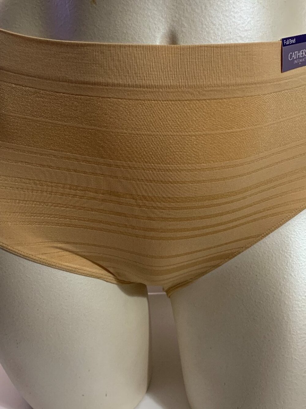 Catherines Full Brief Panties Underwear Seamless Tagless Beige Plus 10 or 2X